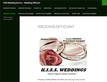 Tablet Screenshot of kissweddingservice.com